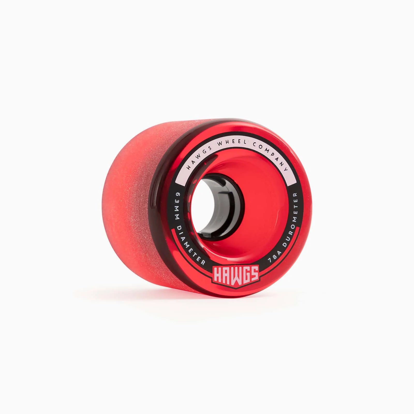 Hawgs, Hawgs Fatty Wheels 63mm 78a - Clear Red (Set of 4)