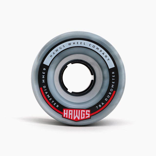 Hawgs, Hawgs Fatty Wheels 63mm 78a - Grey/White Swirl (Set of 4)