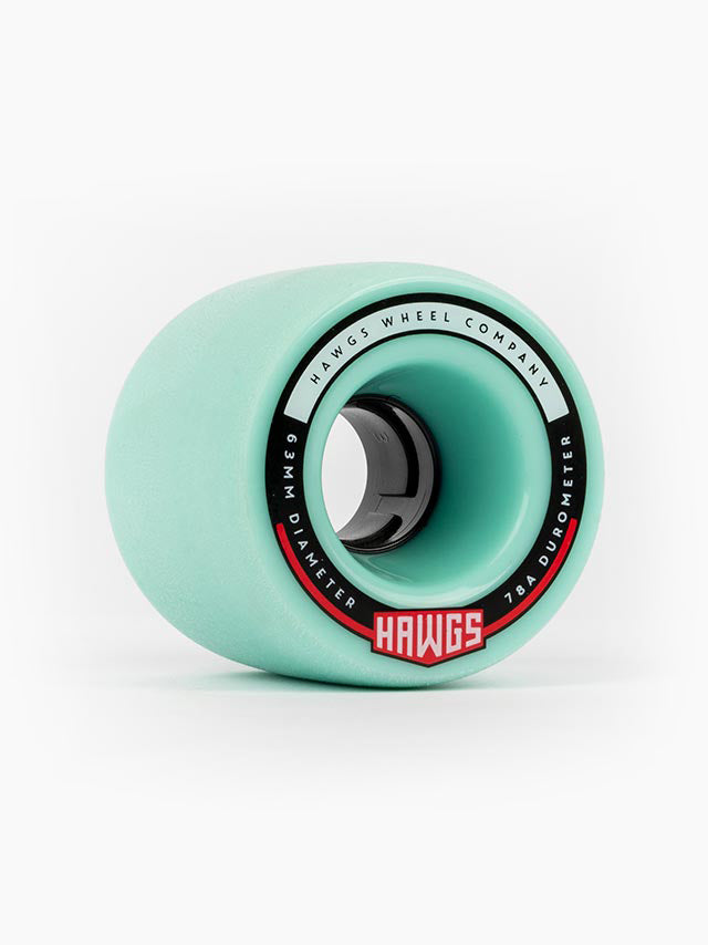 Hawgs, Hawgs Fatty Wheels 63mm 78a - Ocean Teal (Set of 4)