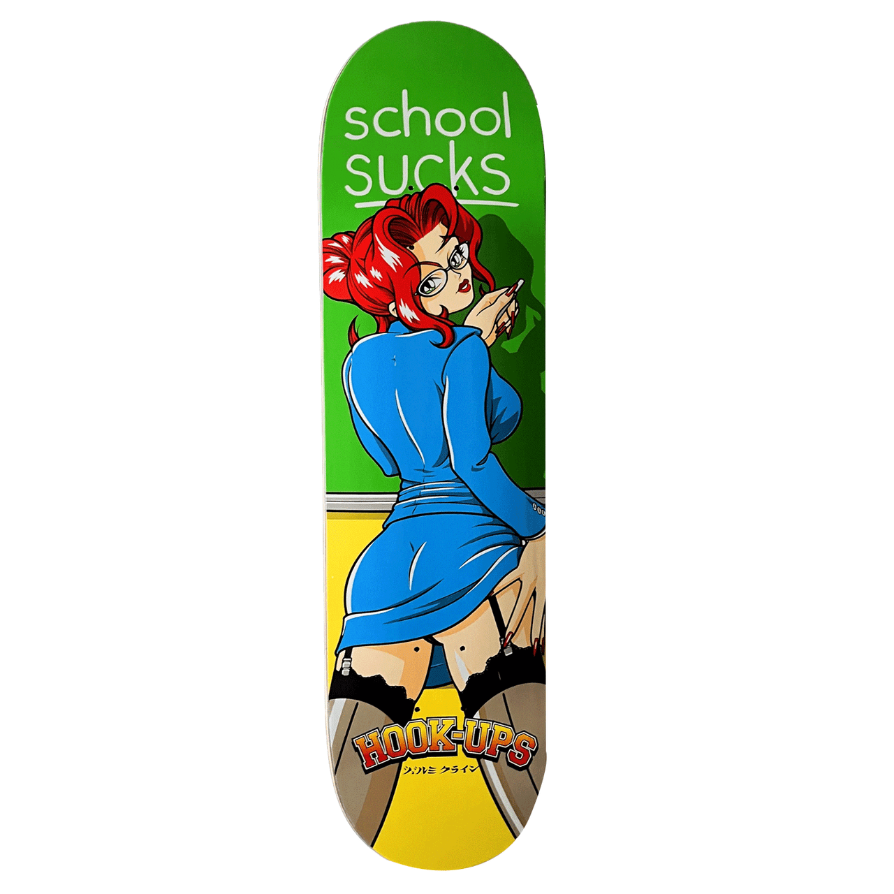 Hook-Ups, Hook-Ups School Sucks Skateboard Deck - 8.25"