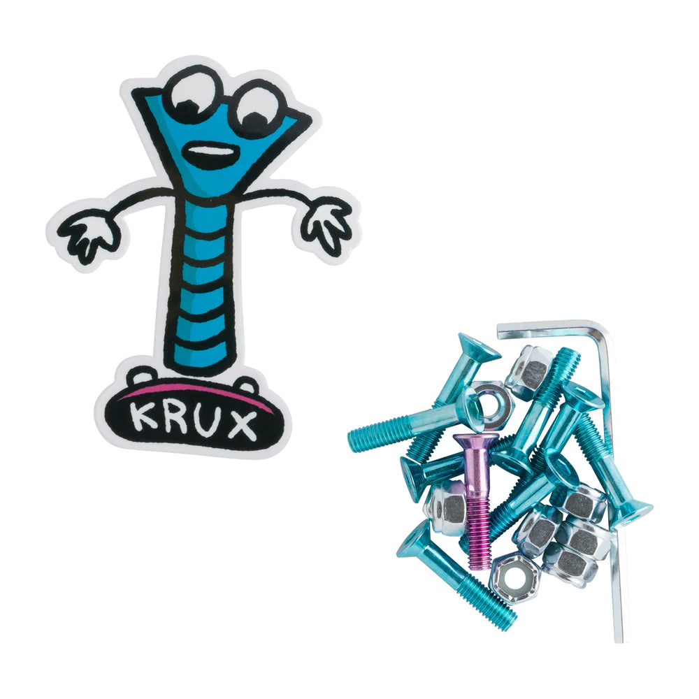 Krux, Krux Krome Hardware 1" Allen - Blue/Pink