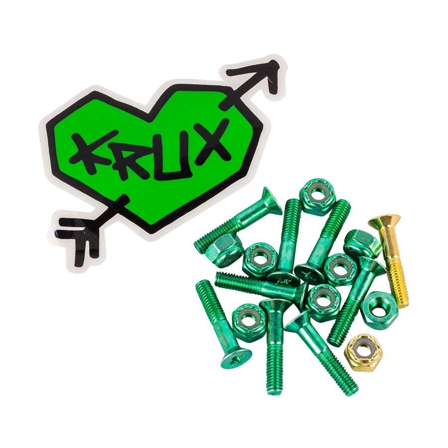 Krux, Krux Krome Hardware 1" Phillips - Green