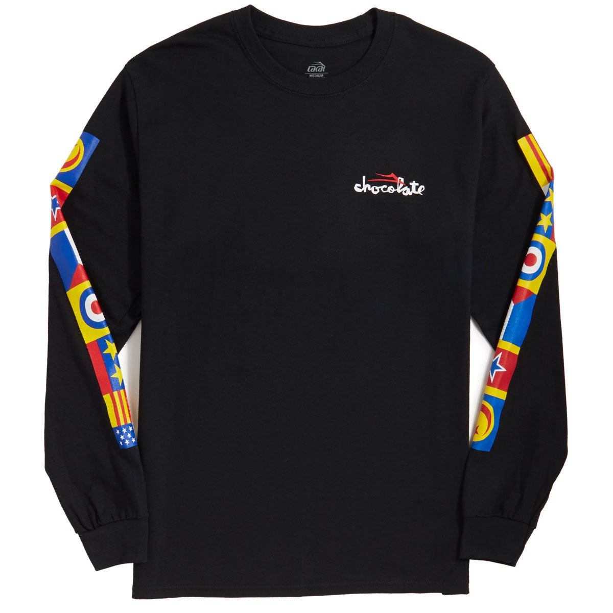 Lakai, Lakai Chocolate Flags Long Sleeve Tee - Black