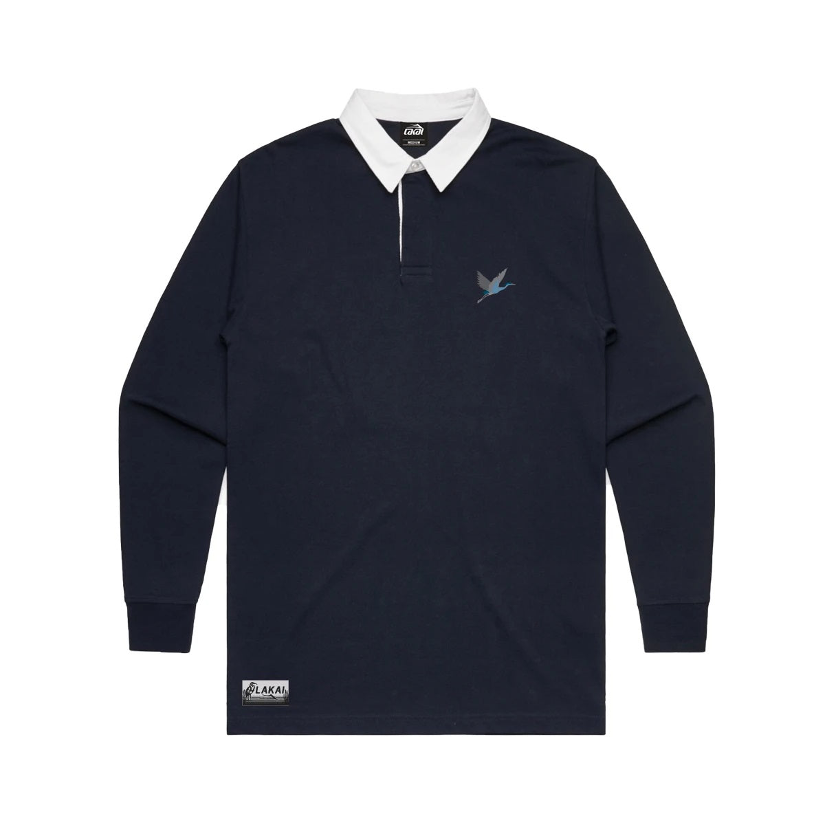 Lakai, Lakai Crane Rugby Long Sleeve T-Shirt - Navy