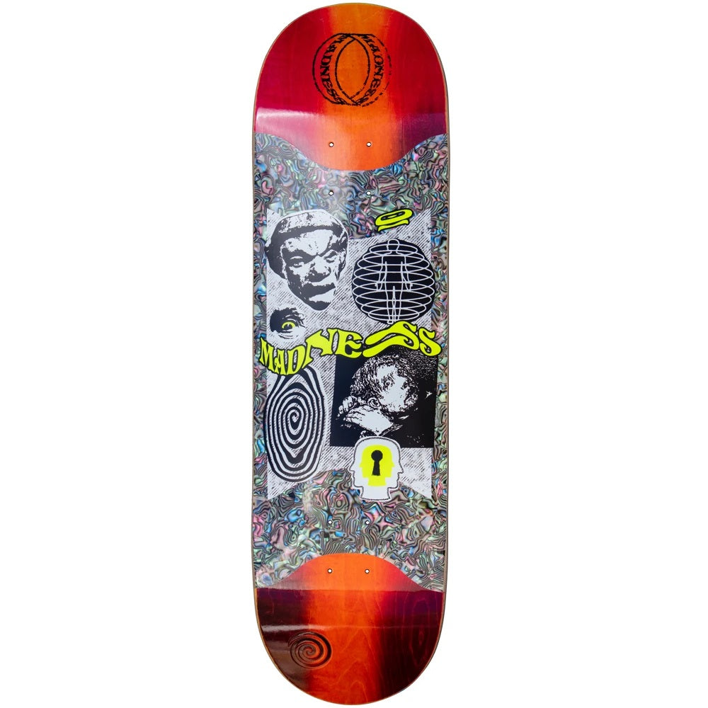 Madness, Madness Outcast Popsicle R7 Slick Skateboard Deck - Orange/Multi