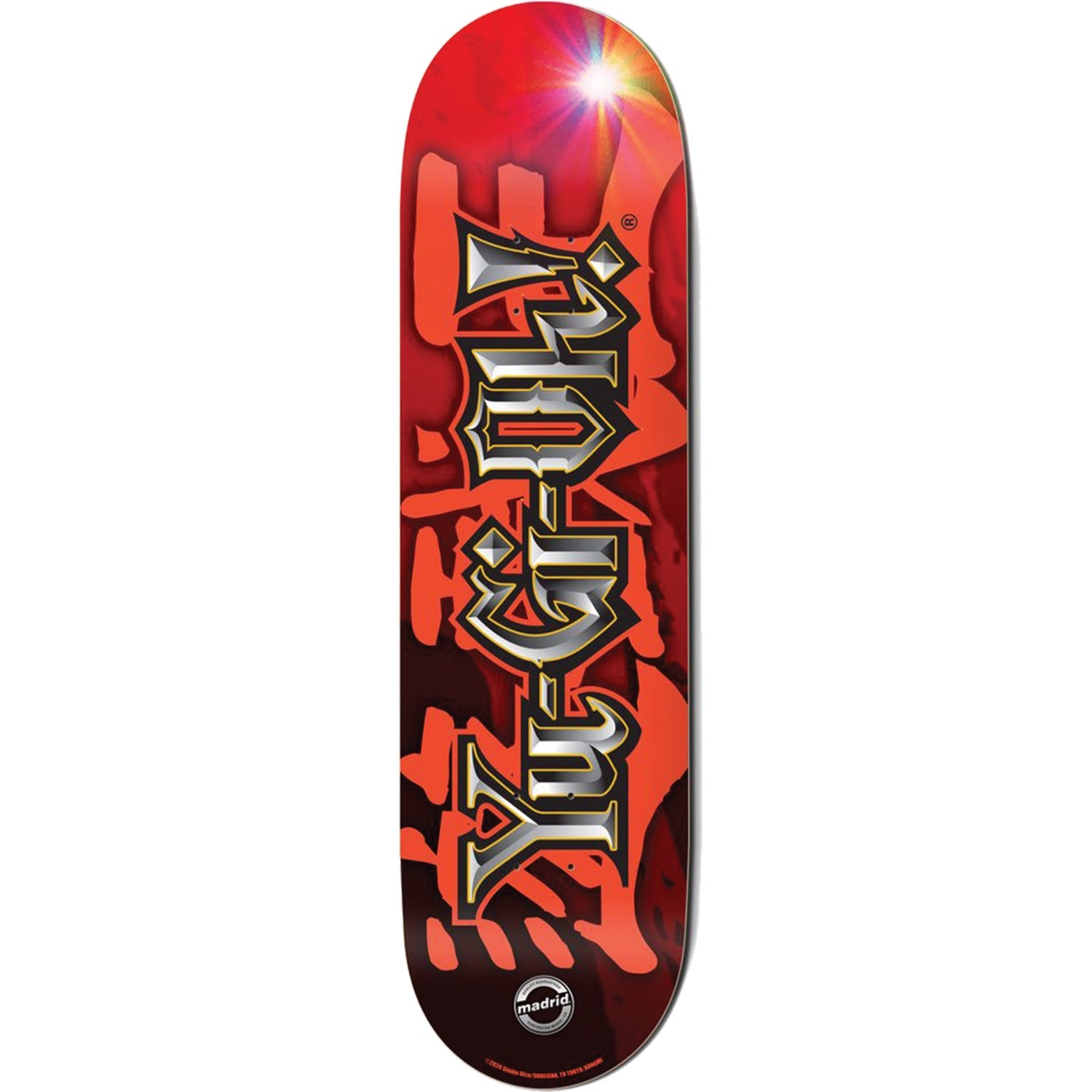 Madrid, Madrid X Yu-Gi-Ho! Logo Skateboard Deck - 8.5"