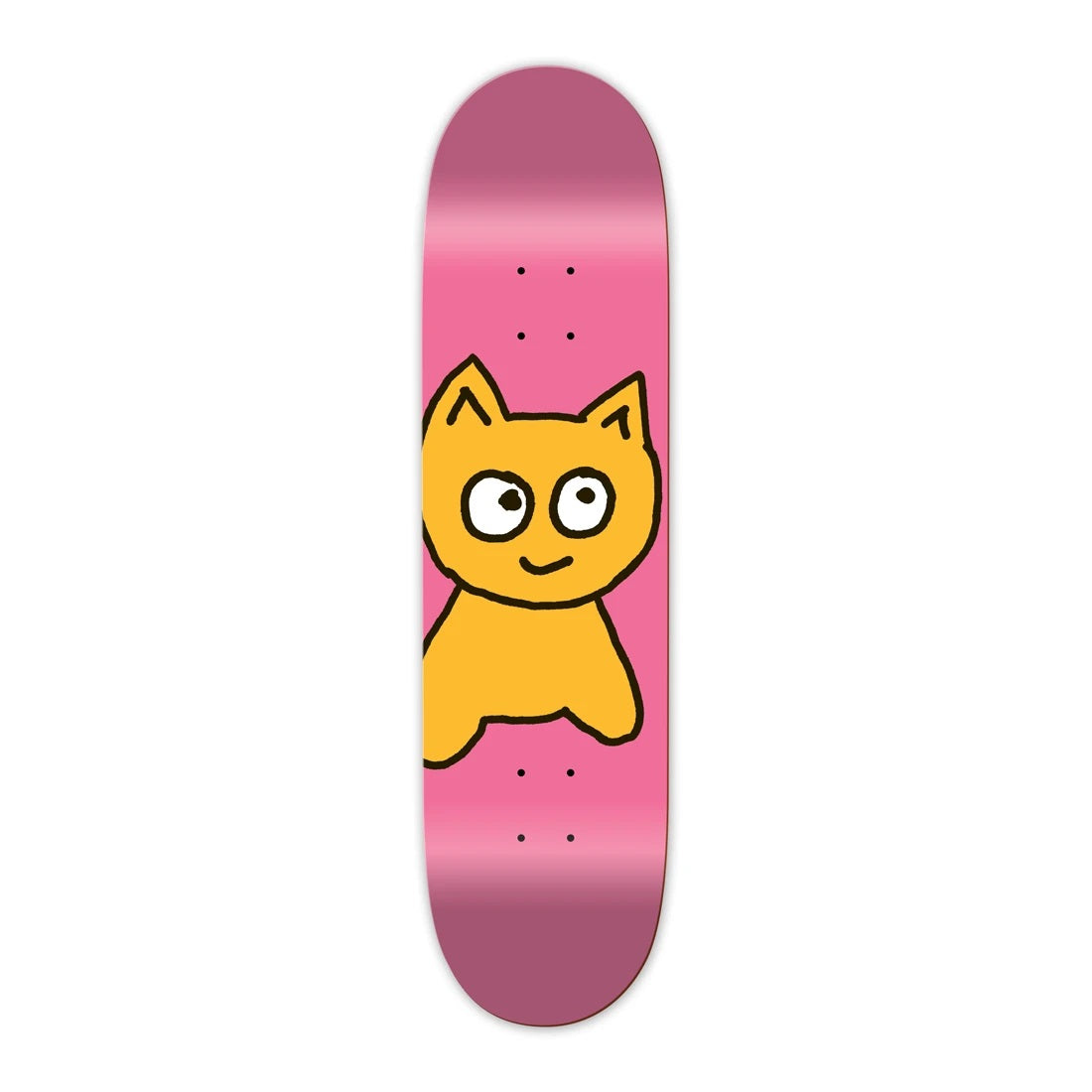 Meow, Meow Big Cat Skateboard Deck - 7.25" Pink