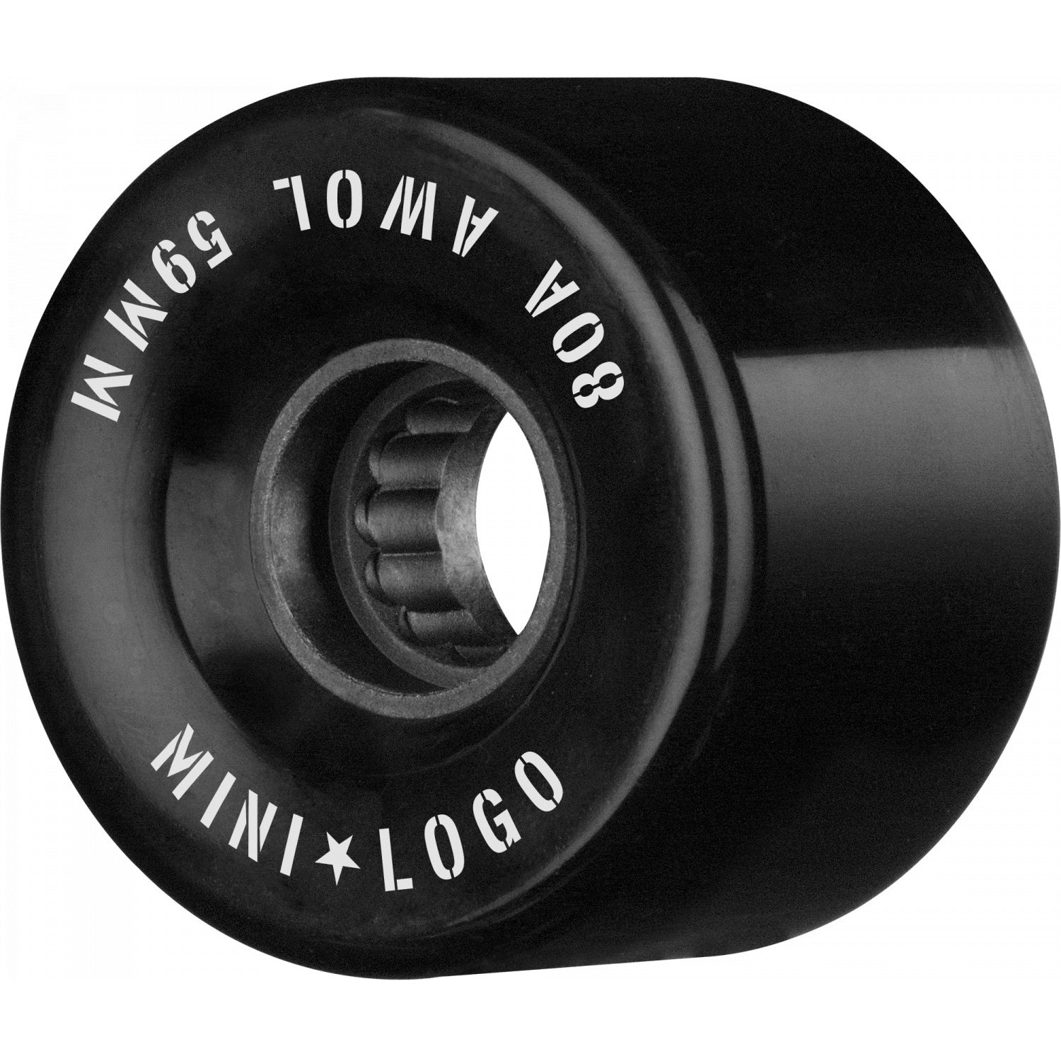 Mini Logo, Mini Logo AWOL Wheels ATF 59mm 80a - Black (Set of 4)