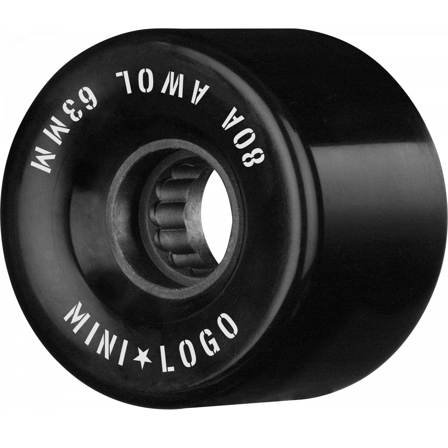 Mini Logo, Mini Logo AWOL Wheels ATF 63mm 80a - Black (Set of 4)