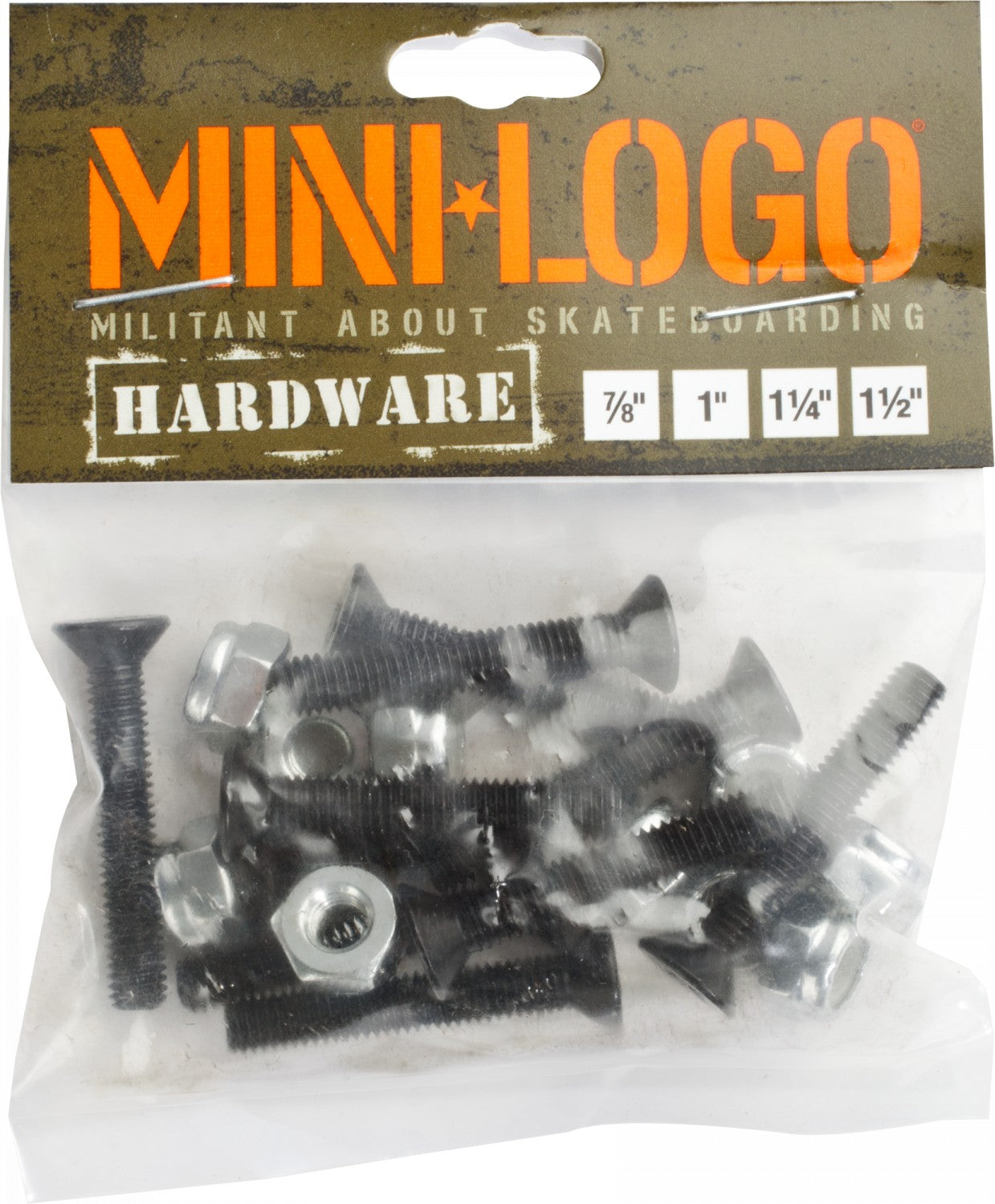 Mini Logo, Mini Logo Hardware 7/8" Phillips - Black