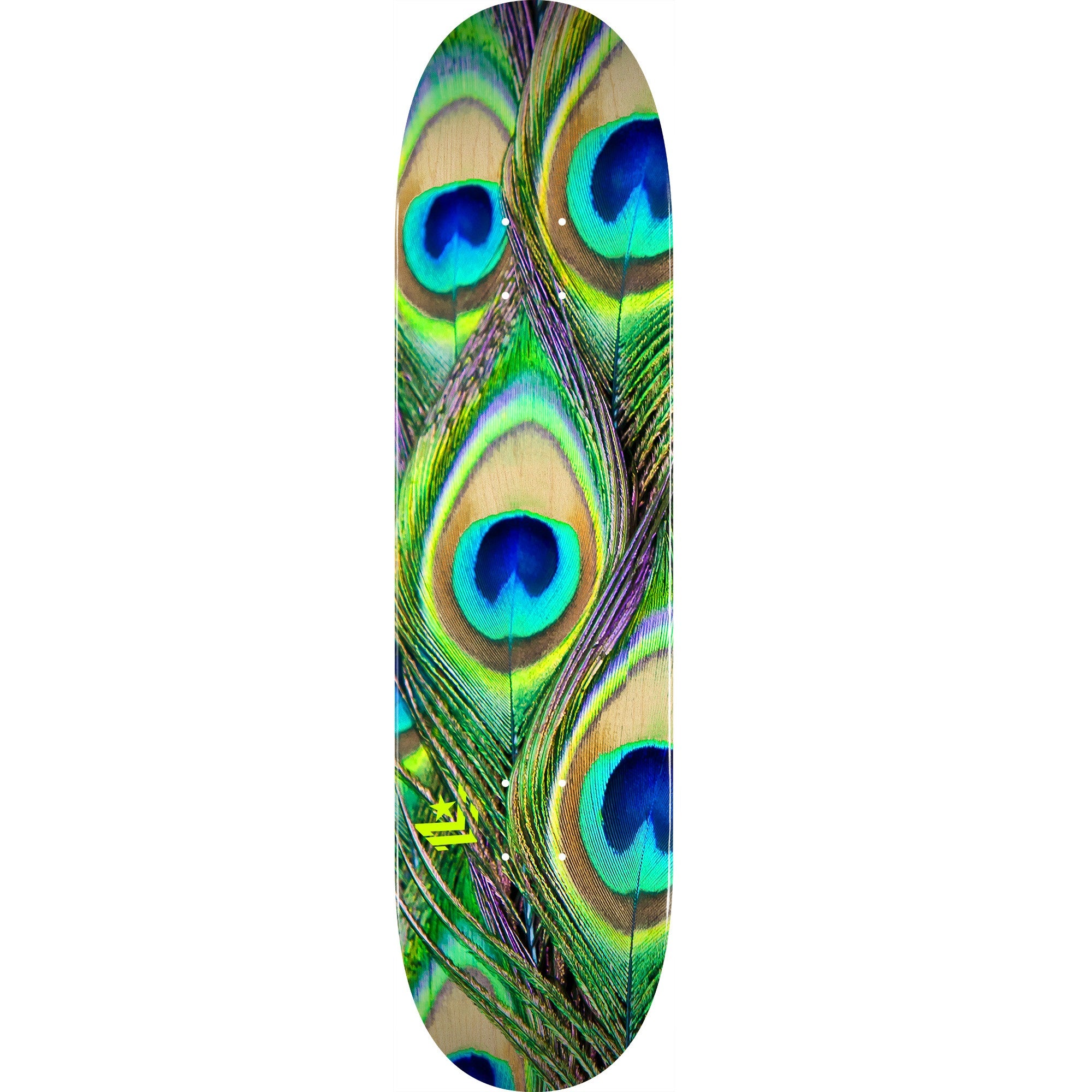 Mini Logo, Mini Logo Peacock Feather 18 Skateboard Deck 191 - 7.5"