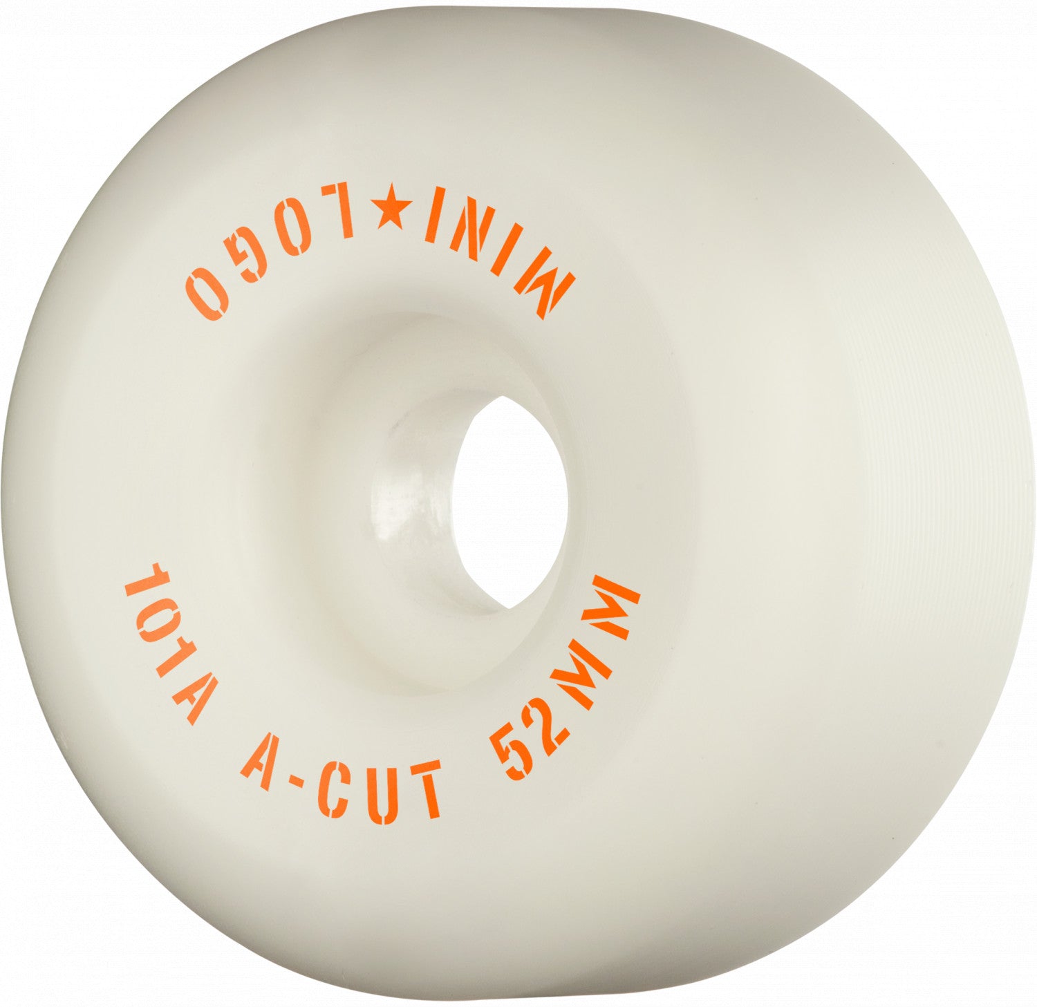 Mini Logo, Mini Logo Wheels A-Cut "2" 52mm 101a - White (Set of 4)