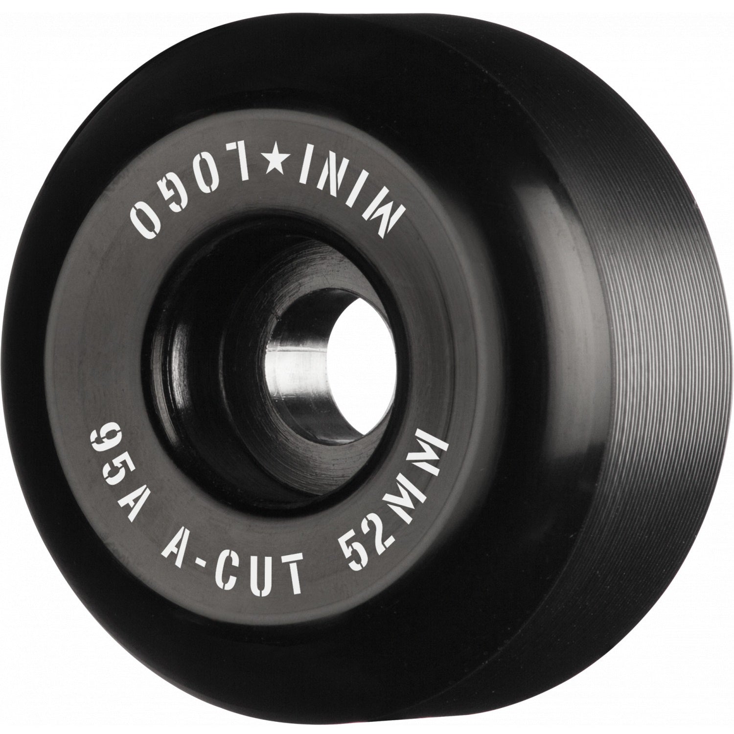 Mini Logo, Mini Logo Wheels A-Cut "2" 52mm 95a - Black (Set of 4)