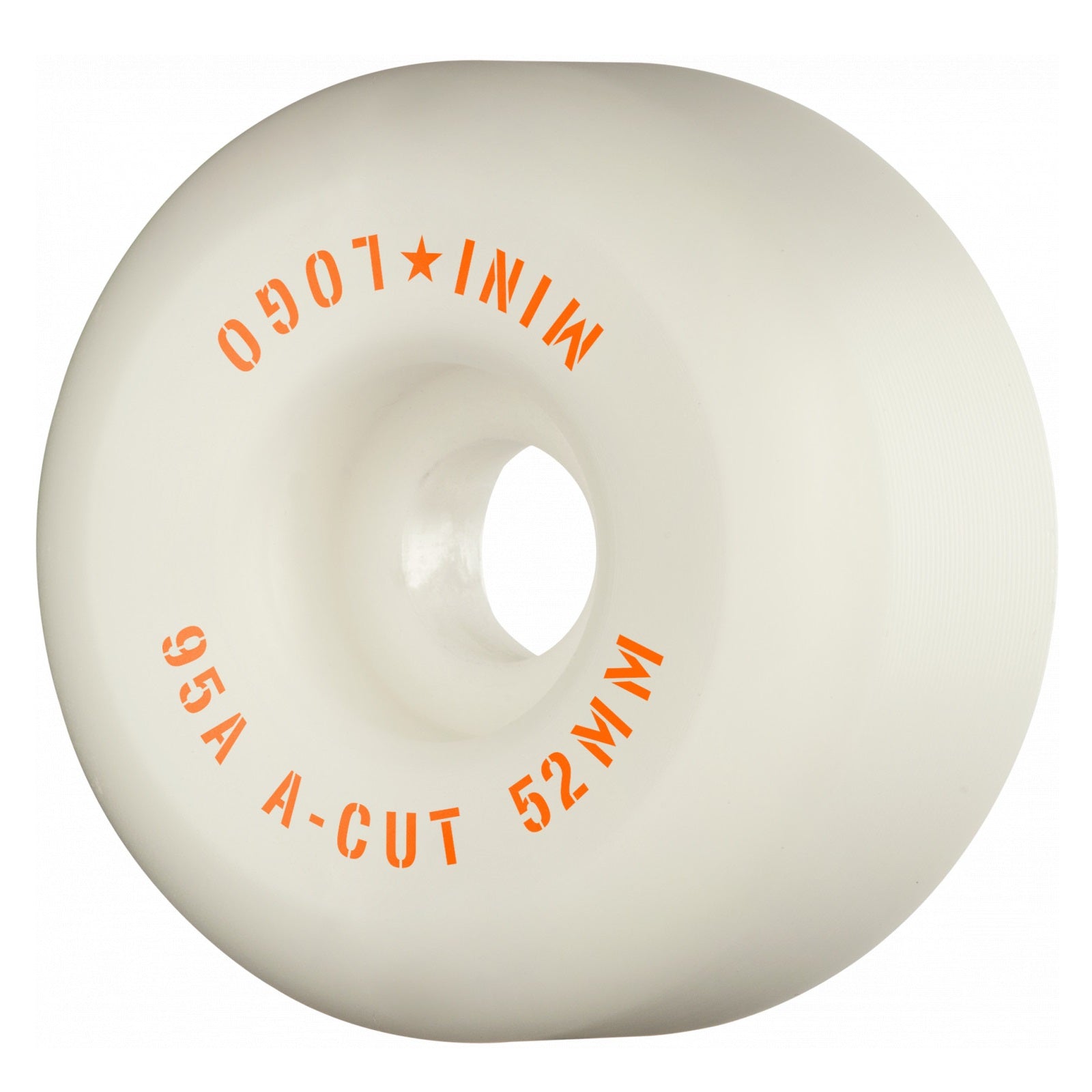 Mini Logo, Mini Logo Wheels A-Cut "2" 52mm 95a - White (Set of 4)