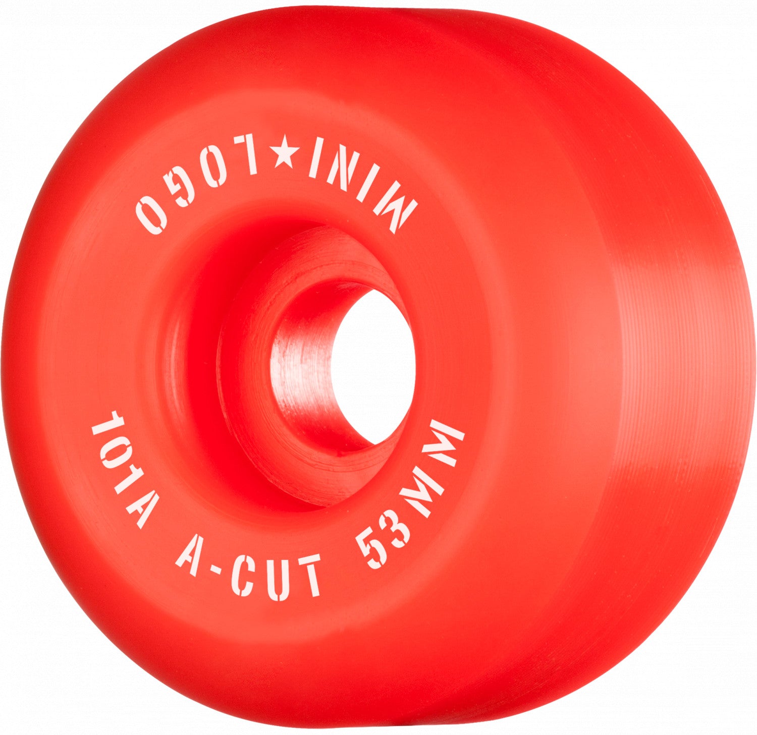 Mini Logo, Mini Logo Wheels A-Cut "2" 53mm 101a - Red (Set of 4)