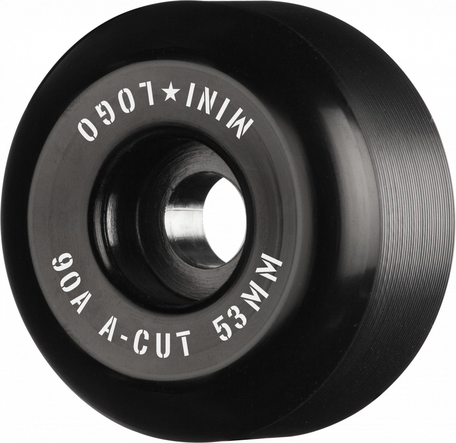 Mini Logo, Mini Logo Wheels A-Cut "2" 53mm 90a - Black (Set of 4)