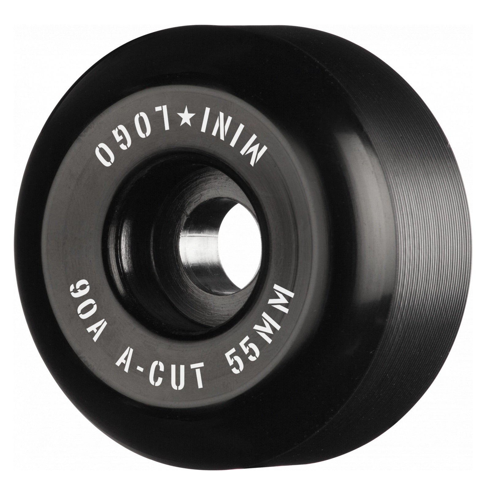 Mini Logo, Mini Logo Wheels A-Cut "2" 55mm 90a - Black (Set of 4)