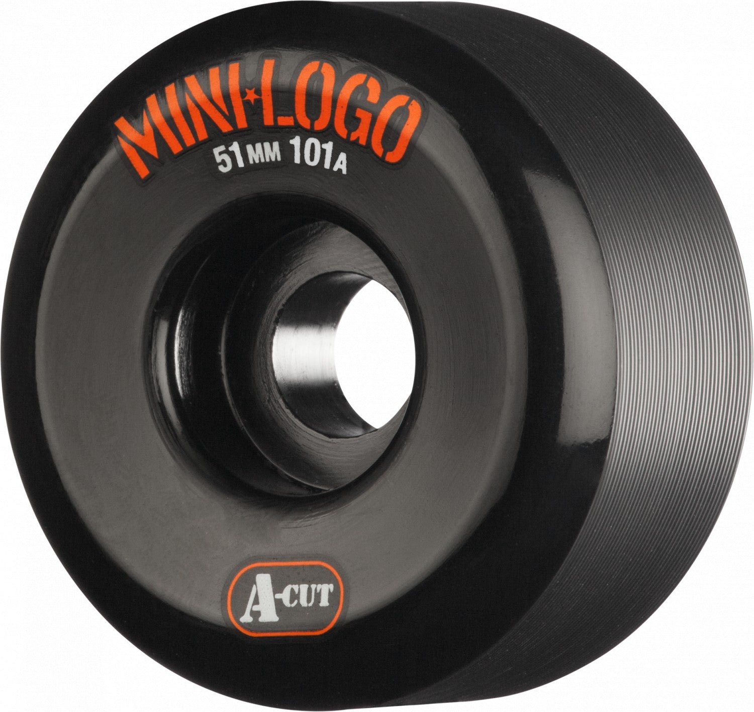 Mini Logo, Mini Logo Wheels A-Cut 51mm 101a - Black (Set of 4)