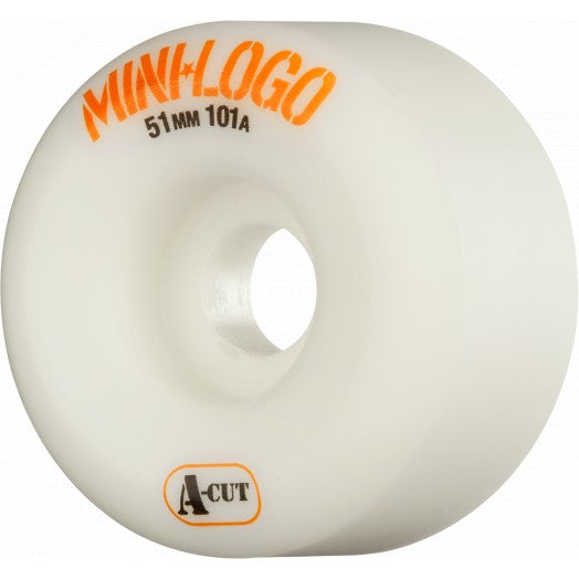 Mini Logo, Mini Logo Wheels A-Cut 51mm 101a - White (Set of 4)