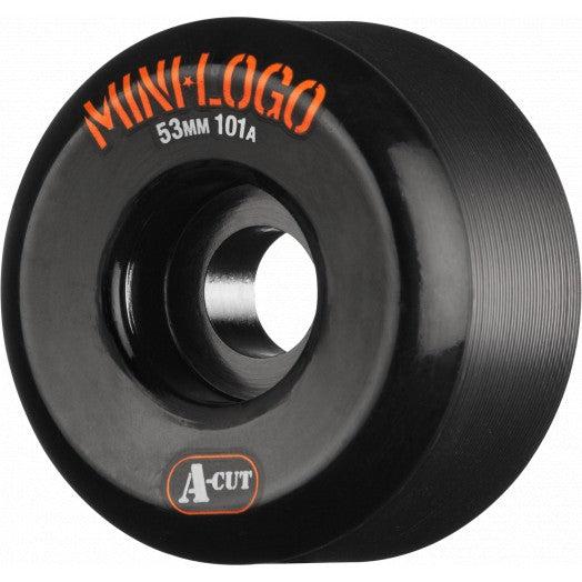 Mini Logo, Mini Logo Wheels A-Cut 53mm 101a - Black (Set of 4)