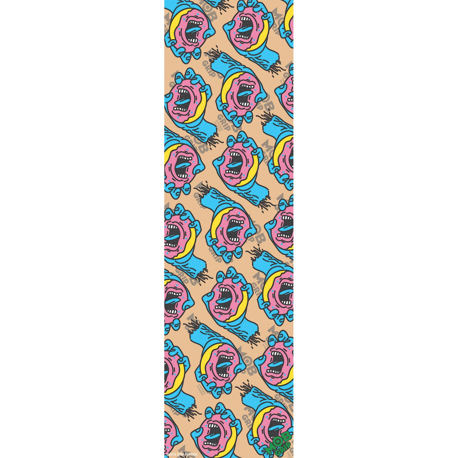 Mob Grip, Mob Garbage ODD Future Donut Hand Single Sheet Griptape - 9"x33" Clear