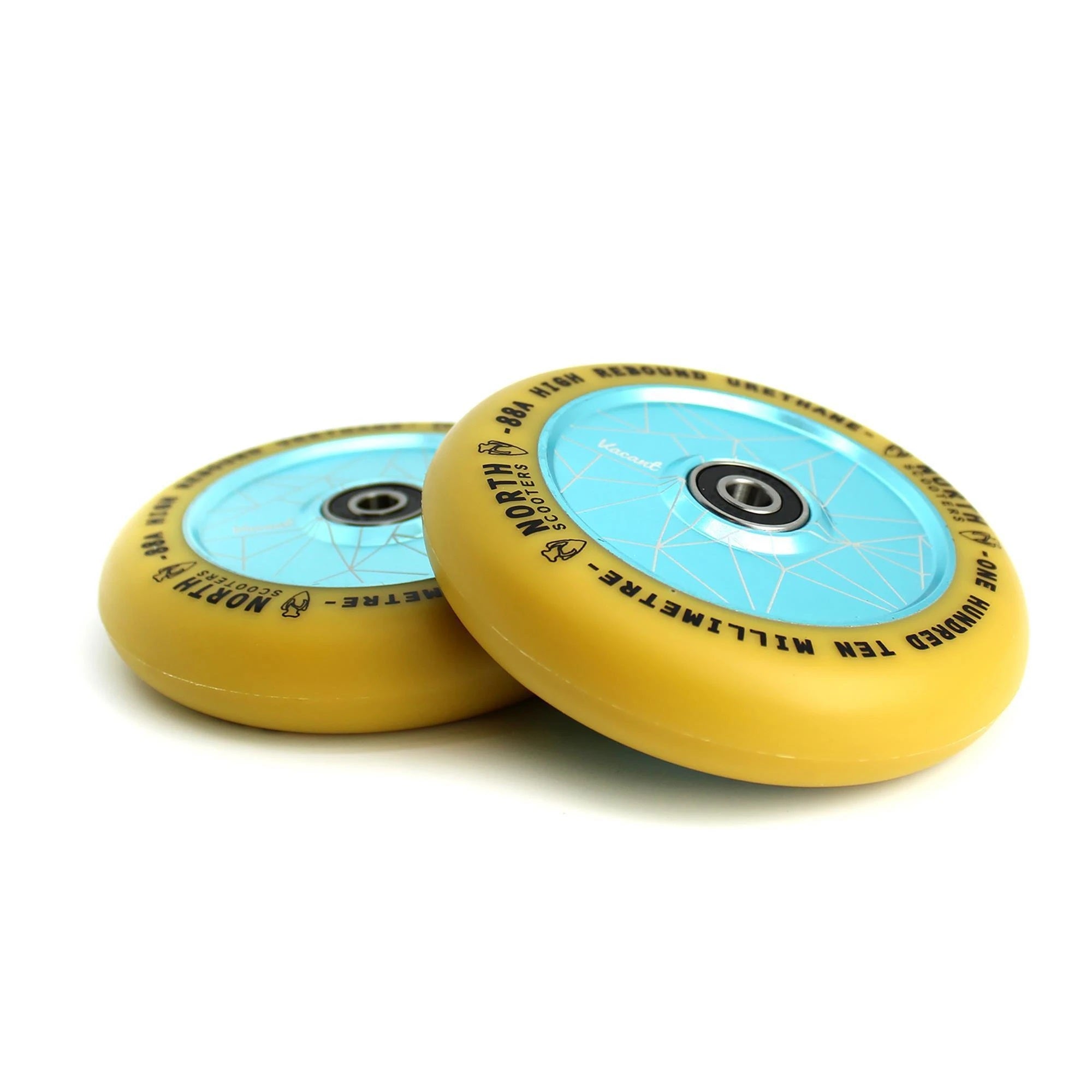 North Scooters, North Scooters Vacant Wheels 110mm 88a - Mint/Gum PU (Pair)