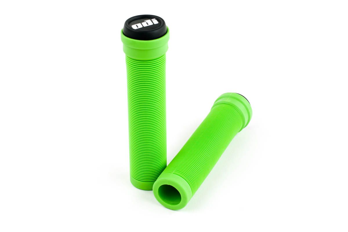 ODI Grips, ODI Longneck Soft Flangeless Grips 135mm - Green