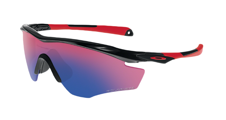 Oakley, Oakley Sunglasses M2 Frame - Polished Black/Red Iridium Polarized