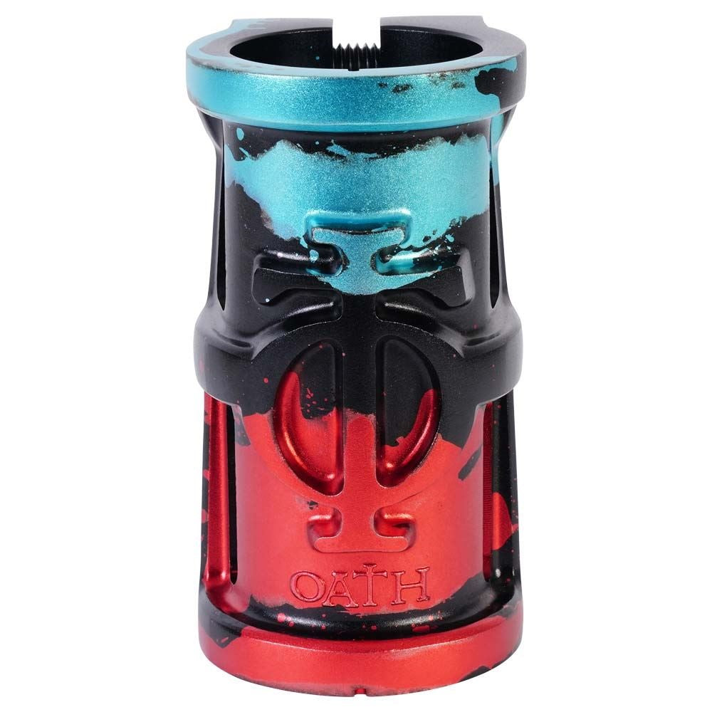 Oath, Oath Cage V2 SCS 4 Bolt Clamp - Black/Teal/Red