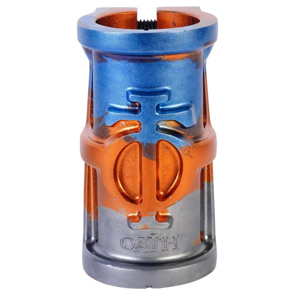 Oath, Oath Cage V2 SCS 4 Bolt Clamp - Orange/Blue/Titanium