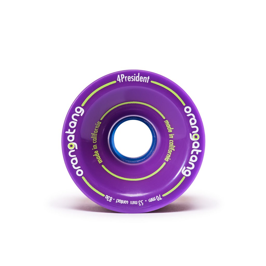 Orangatang, Orangatang 4President 70mm 83a Longboard Wheels - Purple (Set of 4)