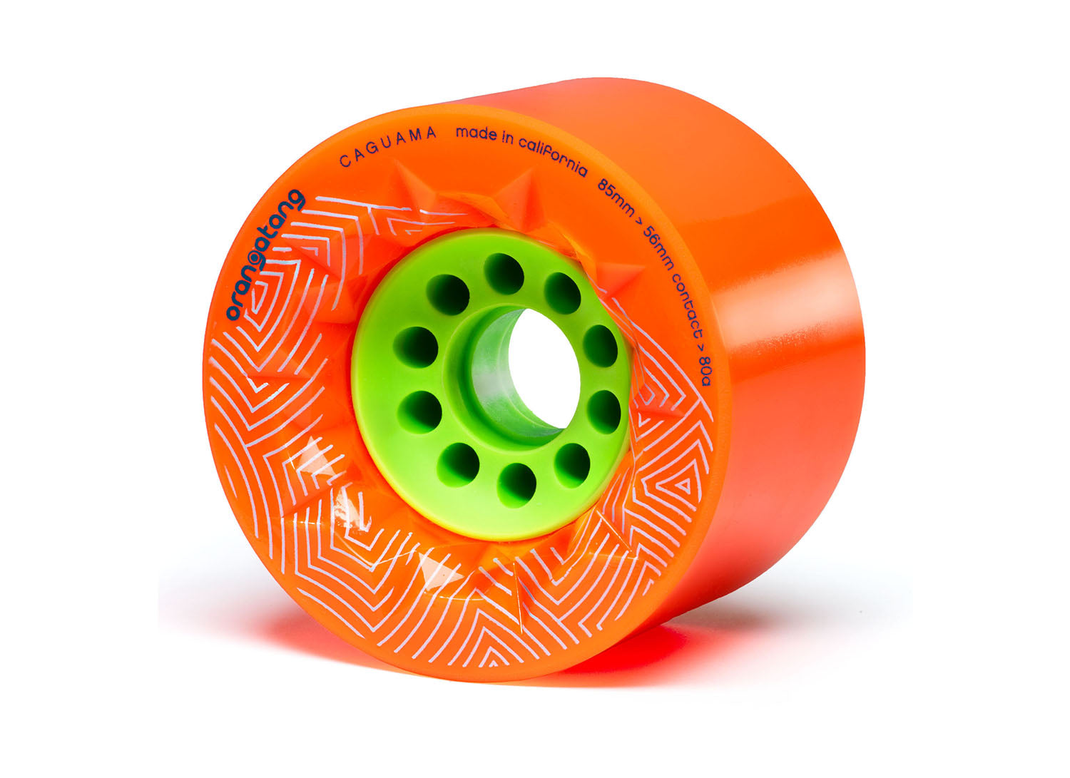 Orangatang, Orangatang Caguama 85mm 80a Longboard Wheels - Orange (Set of 4)