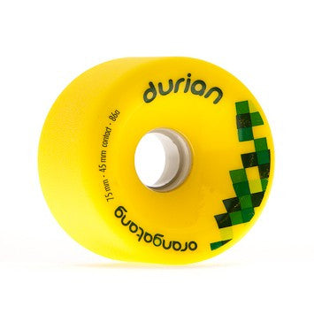 Orangatang, Orangatang Durian 75mm 86a yellow Longboard Wheels (Set of 4)