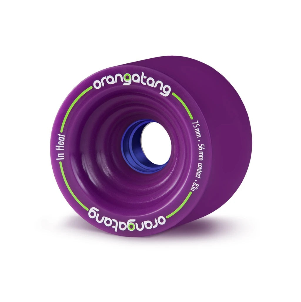 Orangatang, Orangatang In Heat 75mm 83a Purple Longboard Wheels (Set of 4)