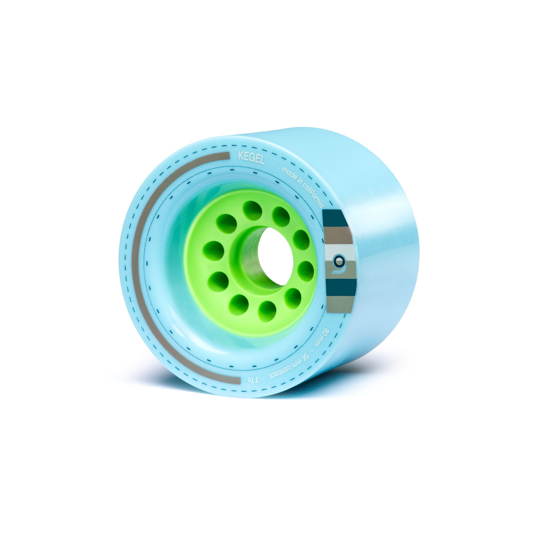 Orangatang, Orangatang Kegel Longboard Wheels 80mm 77a - Blue (Set of 4)