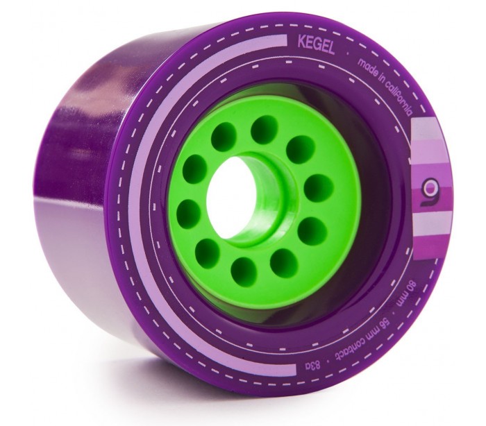 Orangatang, Orangatang Kegel Longboard Wheels 80mm 83a - Purple (Set of 4)