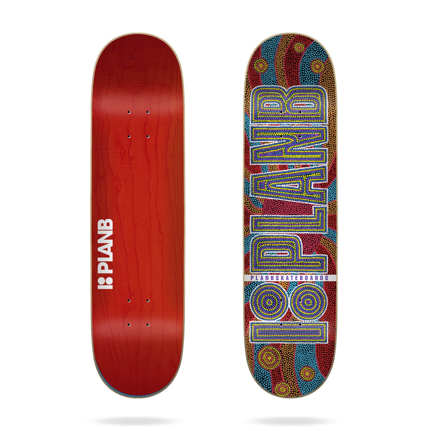 Plan B, Plan B Aboriginal Skateboard Deck - 8.25"