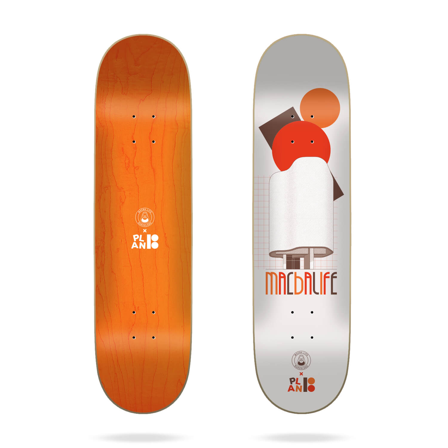 Plan B, Plan B Macba Life x Plan B Skateboard Deck - 8.25"