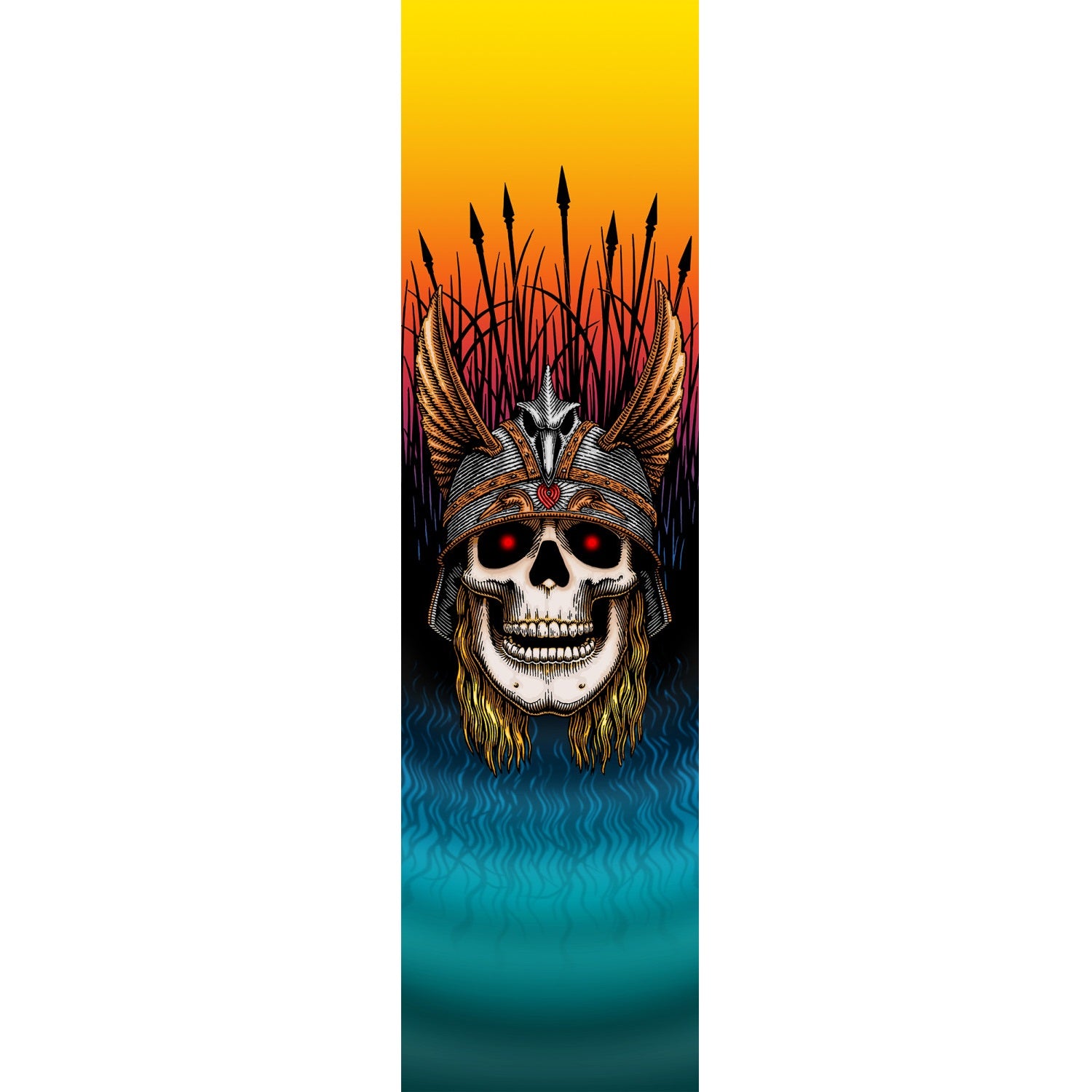 Powell Peralta, Powell Peralta Anderson Skull Griptape - 10.5"x33" Black