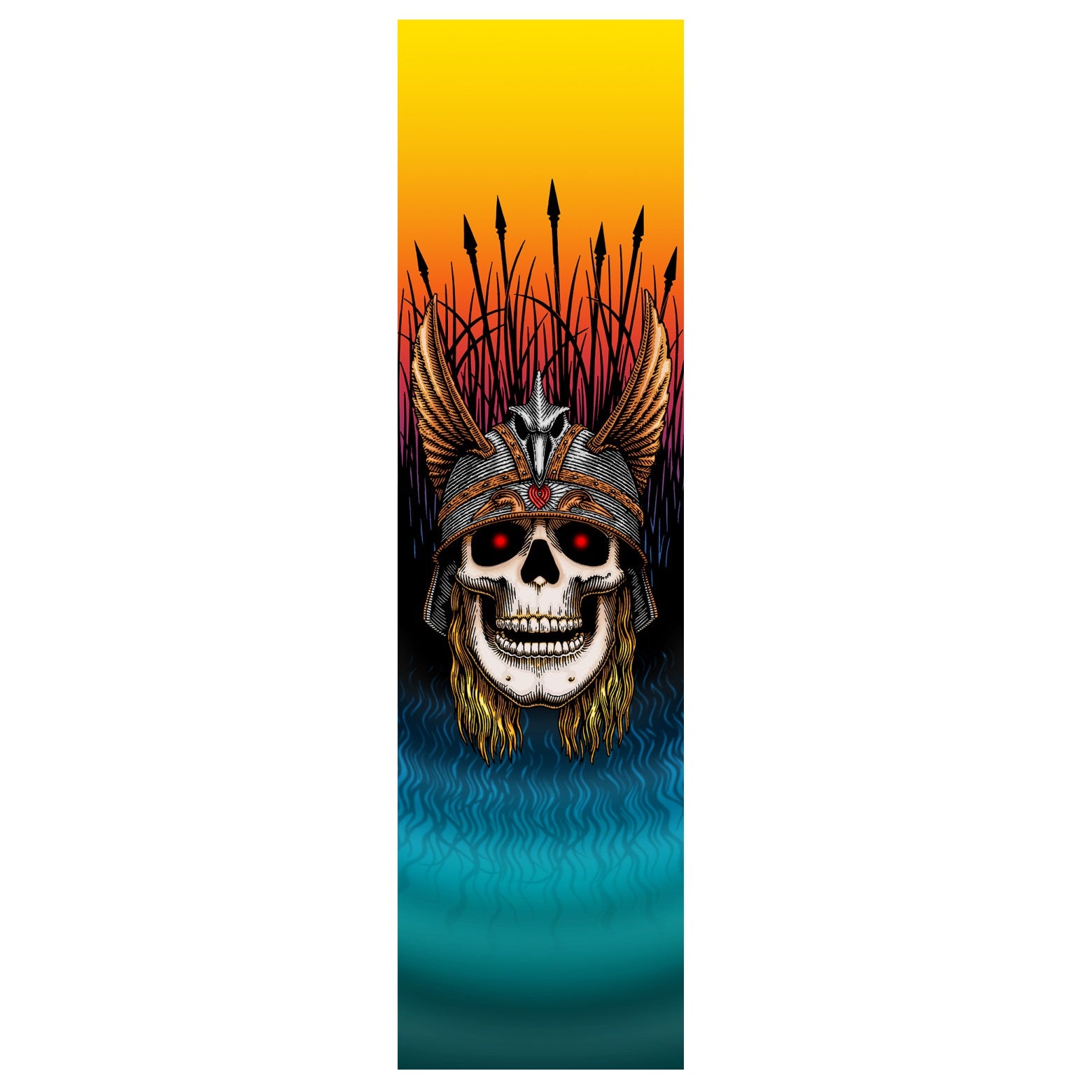 Powell Peralta, Powell Peralta Anderson Skull Griptape - 9"x33" Black