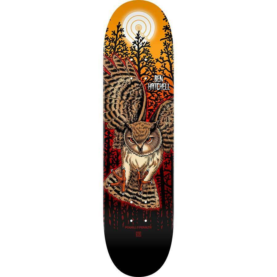 Powell Peralta, Powell Peralta Ben Hatchell Owl 2 Skateboard Deck 247 - 8.0"