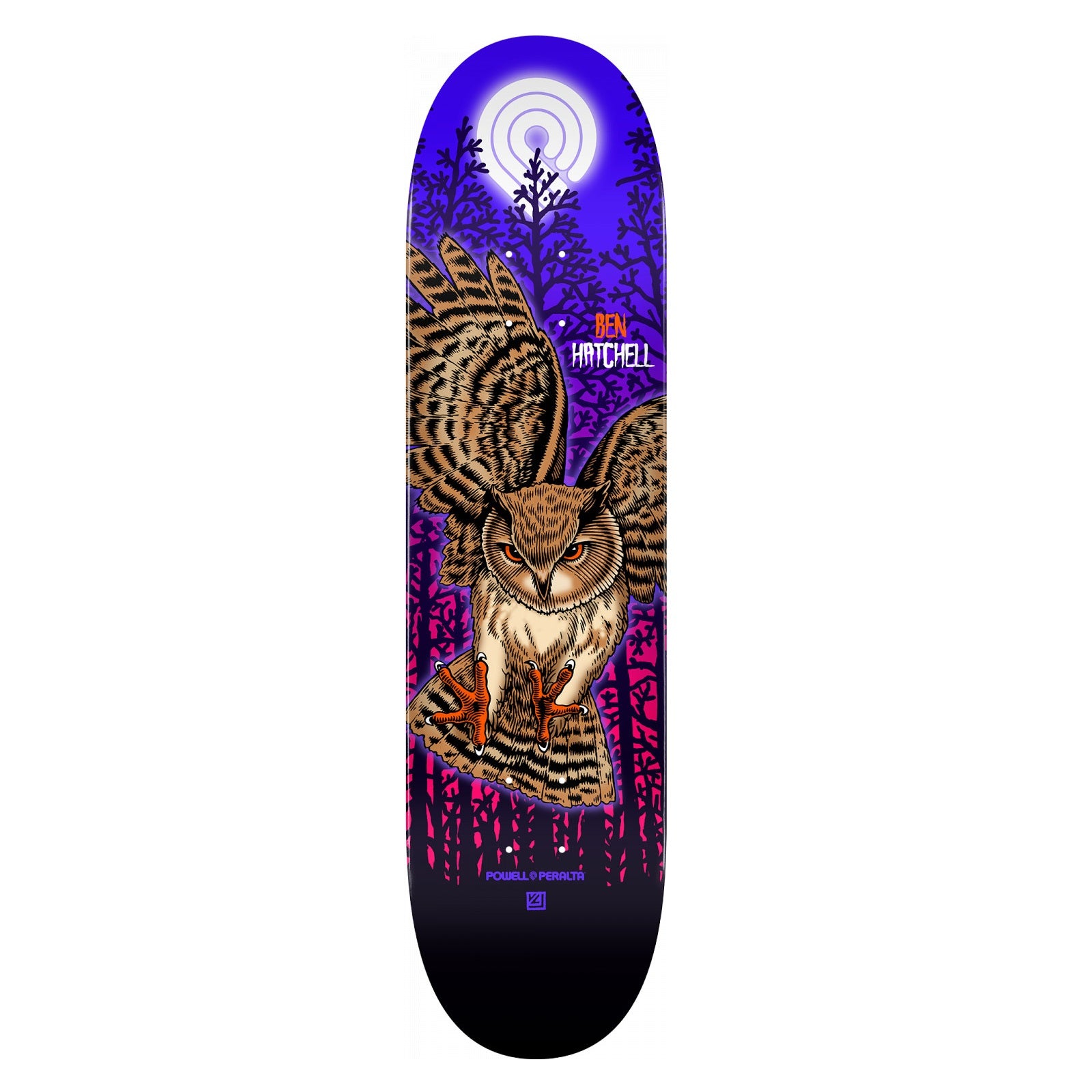 Powell Peralta, Powell Peralta Ben Hatchell Owl Skateboard Deck 248 - 8.25"