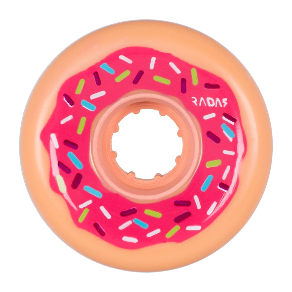 Radar, Radar Donut Roller Skate Wheels 62mm - Pink Sprinkles (4 Pack)