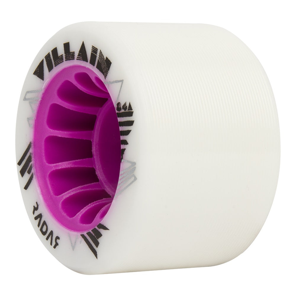 Radar, Radar Villain Roller Skate Wheels 59mm 84a - White (4 Pack)