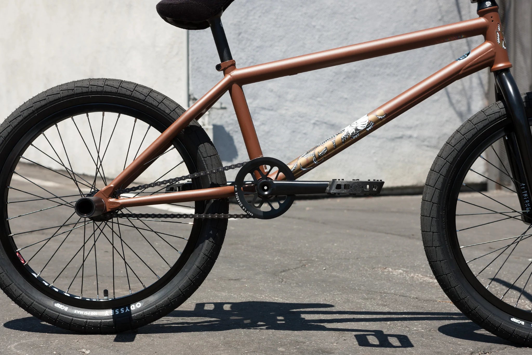 Sunday, Sunday 2023 Darkwave Broc Raiford Authentic 21" Complete BMX Bike - Matte Dark Brown (RHD)