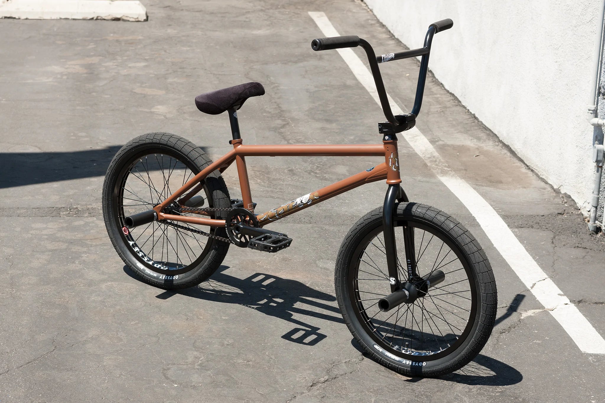 Sunday, Sunday 2023 Darkwave Broc Raiford Authentic 21" Complete BMX Bike - Matte Dark Brown (RHD)